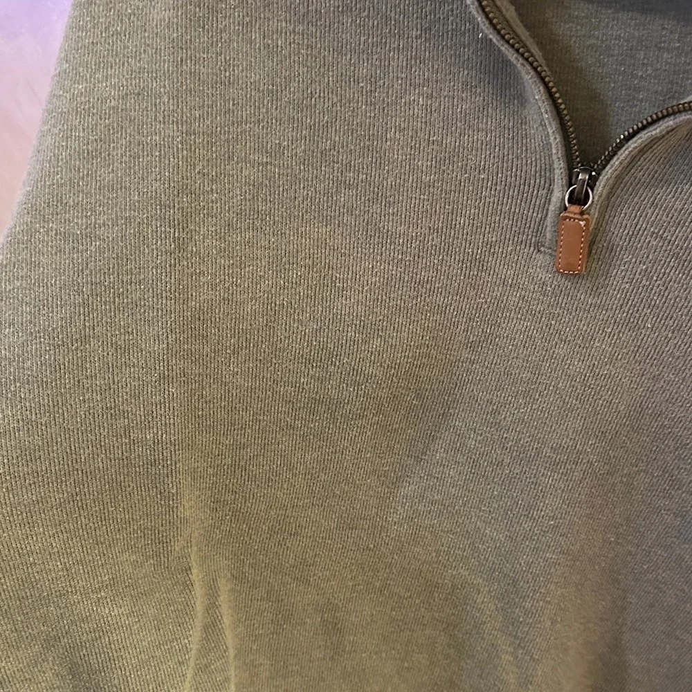 Polo by Ralph Lauren Men's Olive Zip-Up Sweater sz XL